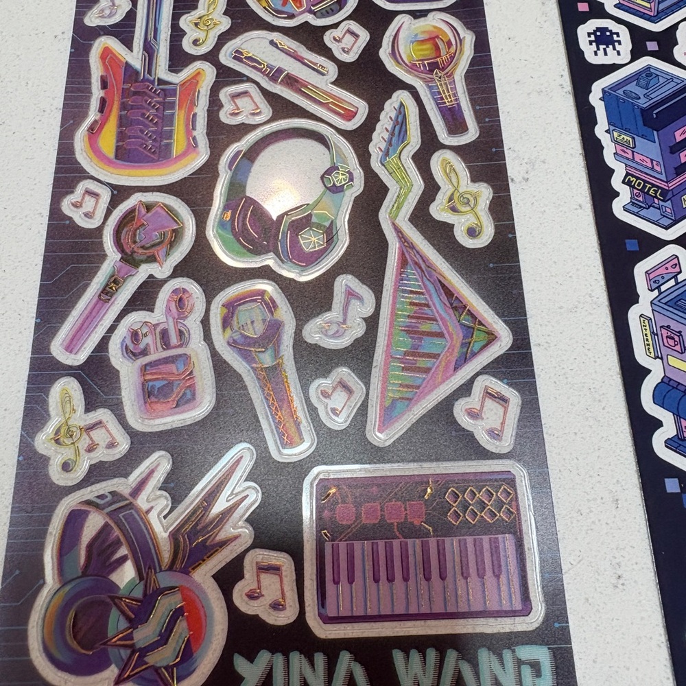 Pipsticks assorted stickers sheets -whimsigoth kawaii black and purple NEW - Picture 5 of 11